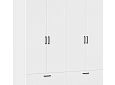 Шкаф распашной Бари-3 Белый