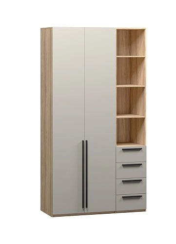 Шкаф распашной Хейсон-22 Кашемир Блэквуд Ячменный - фото 3