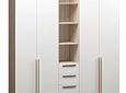 Шкаф распашной Хейсон-21 Белый Дуб Сонома