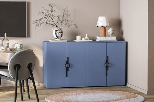 Комод Белиз-3 Альби полуночно-синий - фото 1