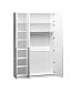 Шкаф распашной Лорена Пакс-3 с антресолью Белый