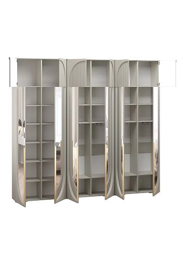 Шкаф распашной Брей-3.2 с антресолью Кашемир - фото 3