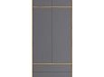 Шкаф распашной Скарлет-11 Графит
