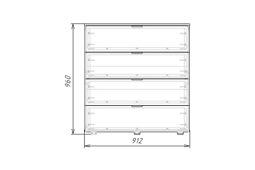 Комод Салерно NEW 4 Графит - фото 5