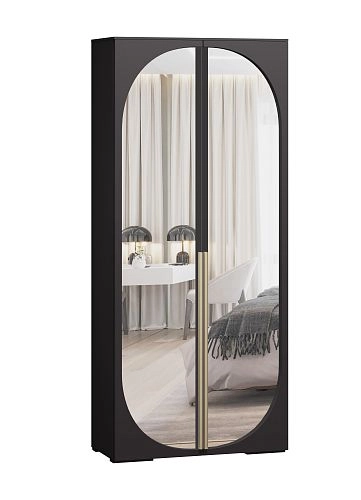 Шкаф распашной Брей-1.2 Черный - фото 2