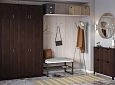 Шкаф распашной Лайт-3 с антресолью Венге