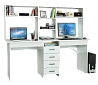 Компьютерный стол Тандем-2Я+Н
