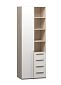 Шкаф распашной Хейсон-26 Белый Дуб Сонома