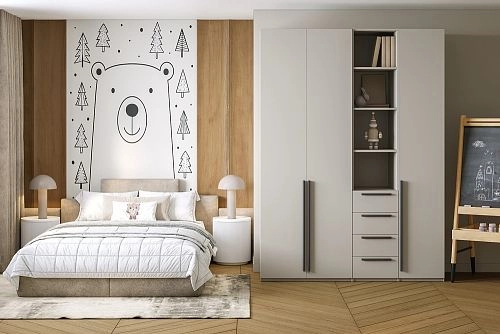 Шкаф распашной Хейсон-20 Кашемир Черный - фото 1