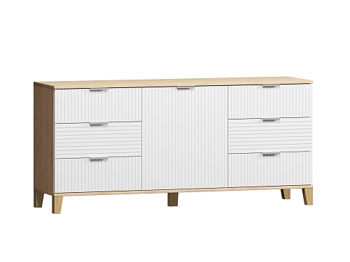 Комод Марвин 33.1 фрезеровка 8 Белый - фото 2