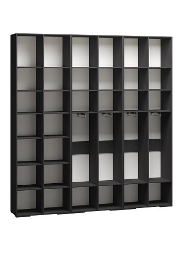 Шкаф распашной Брей-3.1 с антресолью Черный - фото 3