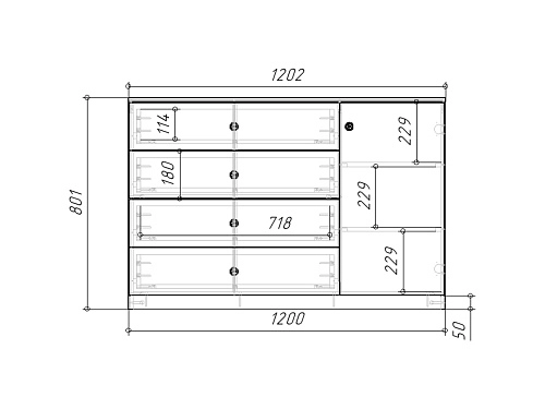 Комод Стрекоза-2 Белый - фото 3