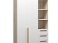 Шкаф распашной Хейсон-22 Белый Дуб Сонома