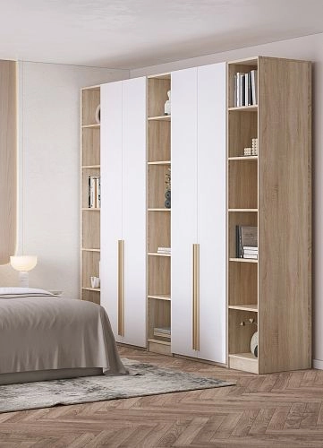 Шкаф распашной Хейсон-11 Белый Дуб Сонома - фото 2