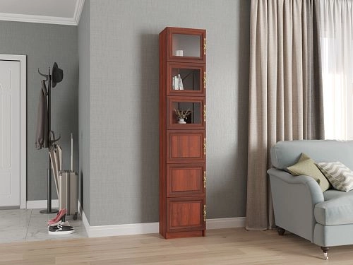 Шкаф книжный Карлос-047 Орех Итальянский - фото 1