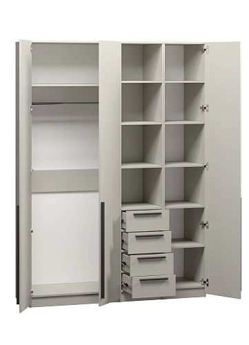 Шкаф распашной Хейсон-20 Кашемир Черный - фото 4