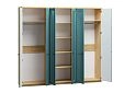 Шкаф распашной София РАХ-4 МДФ Аквамарин