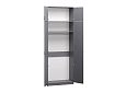 Шкаф распашной Лайт-2 с антресолью Графит