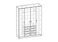 Шкаф распашной Рио-4.9
