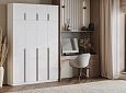 Шкаф распашной Марсель-4 с антресолью Белый