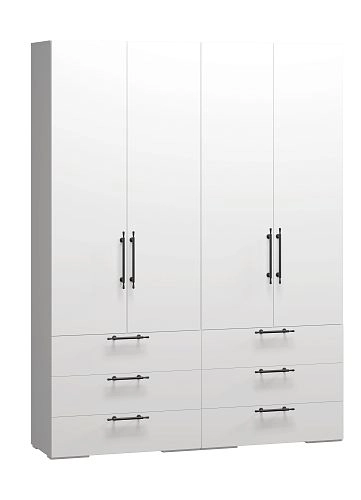 Шкаф распашной Мори-Хелена-9 Белый - фото 4