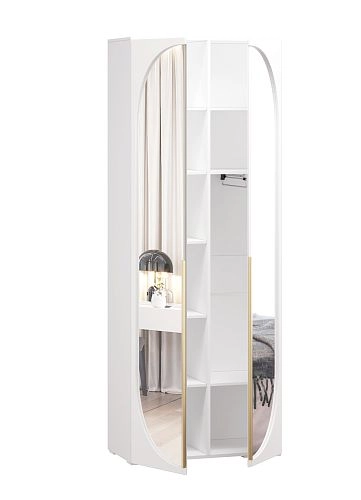 Шкаф распашной Брей-1.2 Белый - фото 3