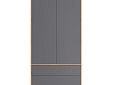 Шкаф распашной Скарлет-12 Графит