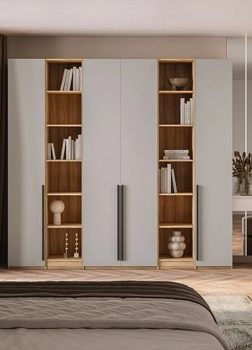 Шкаф распашной Хейсон-13 Кашемир Блэквуд Ячменный - фото 2