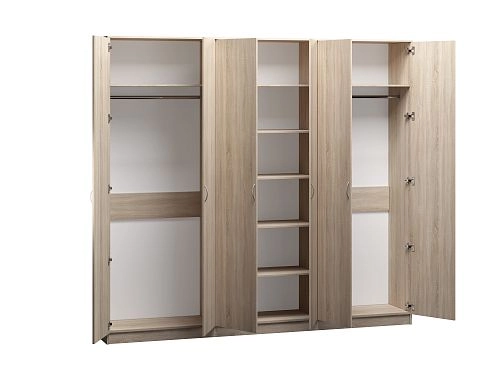 Шкаф распашной Лайт-6 Дуб Сонома - фото 3