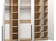Шкаф распашной Хейсон-13 Белый Дуб Золотистый