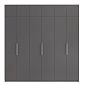Шкаф распашной Калифорния-6 с антресолью Графит
