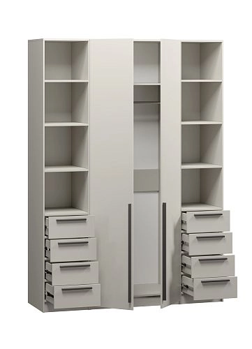 Шкаф распашной Хейсон-25 Кашемир Черный - фото 4