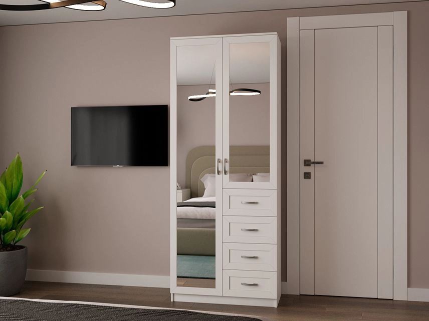 Шкаф распашной Стелла-8 Белый