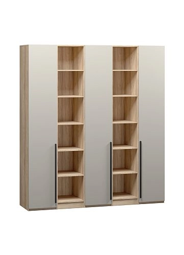 Шкаф распашной Хейсон-14 Кашемир Блэквуд Ячменный - фото 3