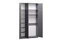 Шкаф распашной Лайт-3 с антресолью Графит