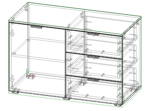 Комод Салерно NEW 3 Графит - фото 3