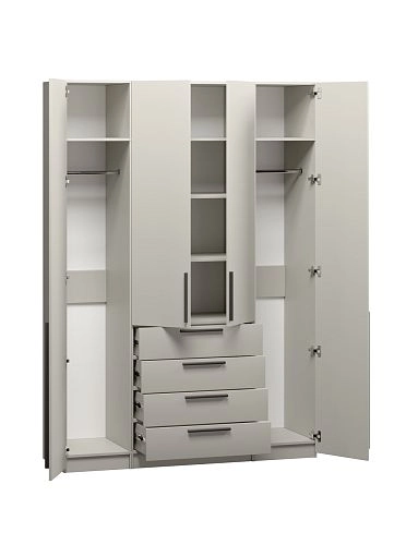 Шкаф распашной Хейсон-5 Кашемир Черный - фото 4