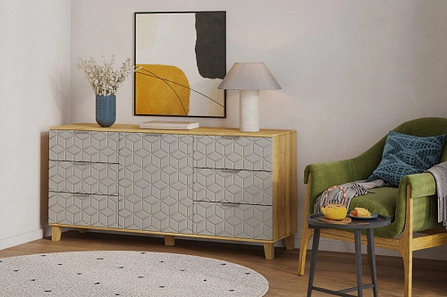 Комод Марвин 33 фрезеровка 2 Сантьяго - фото 1