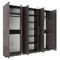 Шкаф распашной Калифорния-6 Графит