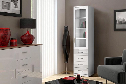 Книжный шкаф Моне 1.6 МДФ - фото 1