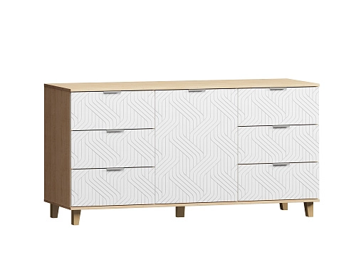 Комод Марвин 33.1 фрезеровка 3 Белый - фото 2