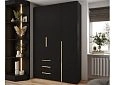 Шкаф распашной Мори-6 Черный