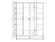 Шкаф распашной Монреаль-4