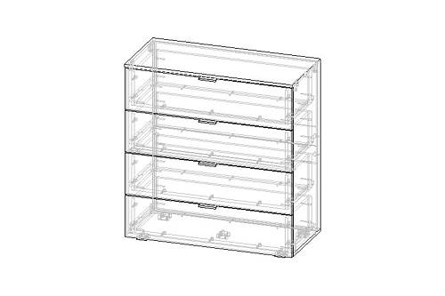 Комод Салерно NEW 4 Графит - фото 4